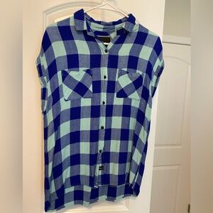 Rails womens plaid short sleeve top size small